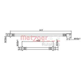 Metzger Bromsslang 4111862
