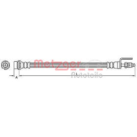 Metzger Bromsslang 4110801
