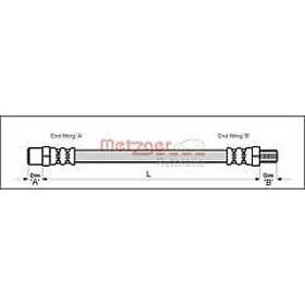 Metzger Bromsslang 4110335