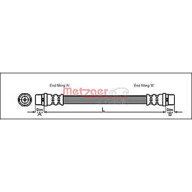 Metzger Bromsslang 4110329