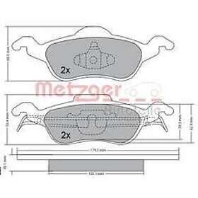 Metzger Bromsbeläggssats, skivbroms 1170038