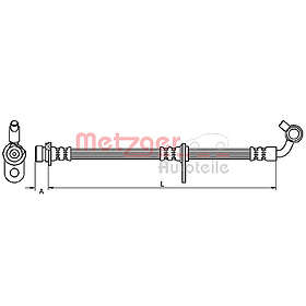 Metzger Bromsslang 4111080