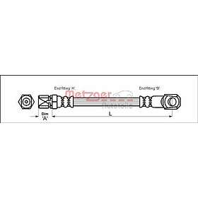 Metzger Bromsslang 4118144