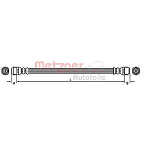 Metzger Bromsslang 4110361