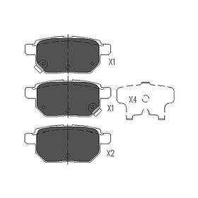 Kavo Parts Bromsbeläggssats, skivbroms KBP-9025