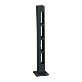 Recal Mellanstolpe Staket Vidöstern Staketstolpe 745mm SVART 28120745-MS