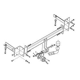 Skoda Dragkrok STEINHOF STV-160 VW Up, Seat Mii, Citigo '11-