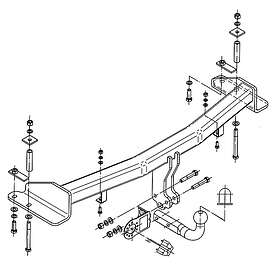 Rexton Dragkrok STEINHOF STS-460 Ssangyong '02-