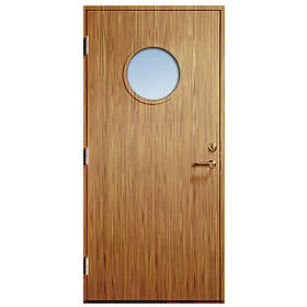 Diplomat Ytterdörr Rosa Träfanér Klarglas 9600150102191D