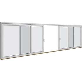 Elitfönster Skjutpartier Trä 4-delad Skjutparti ESP4 33/22