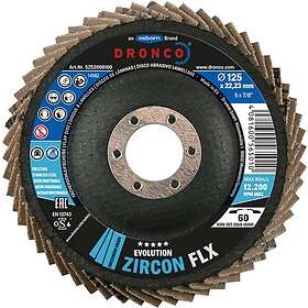 Dronco Lamellrondeller ; Evolution Zircon FLX 60; 125 mm; P60