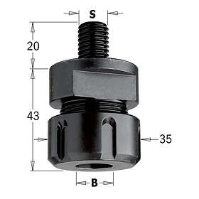 CMT CHUCK W/OUT COLLET S=M14X2 FOR ER20