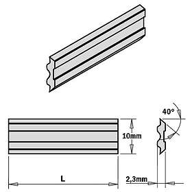 CMT Hyvelknivar 795.230.10; 230x10x2.3 mm; 2 st.