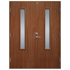 Diplomat Parytterdörr Laila Träfanér Klarglas Teak 15x21