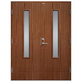 Diplomat Parytterdörr Laila Träfanér Klarglas Teak 14x21