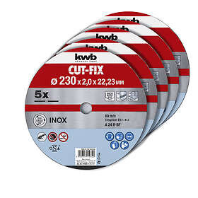 KWB Kutteskive for metall 230×2.0x22.23mm Cut-Fix 5-pack