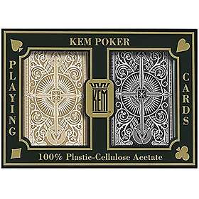 KEM kortlekar - Black & Gold N Jumbo Index (2-pack)