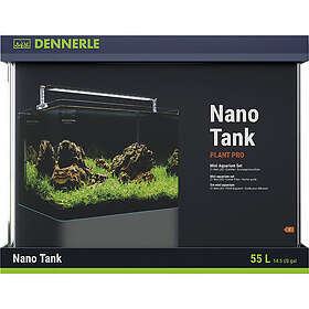 Dennerle Nanoakvarium Nano Tank Plant Pro 55L LED Chihiros A II 451 inkl. innerfilter, täckglas, säkerhetsunderlägg
