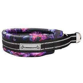 Kusse&Kutta Hundhalsband Bred Modell Lila Blommor