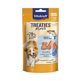 Vitakraft Hundgodis TreatiesMini lax Omega 3 48g