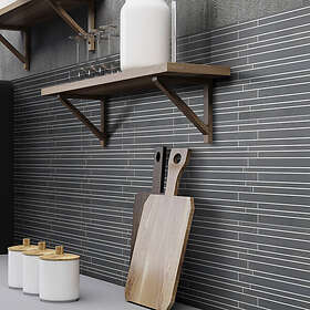 Arredo Klinker Bamboo Svart Mosaic 2x30 cm 254861