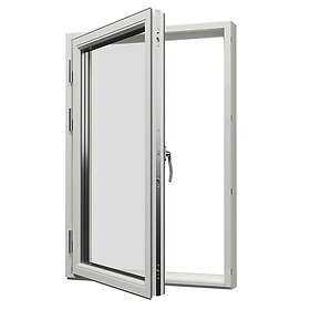 Svenska Fönster Sidohängt Svanenmärkt Aluminiumbeklätt Trä 3-Glas SP Alu 70x110 Hö 703112071150