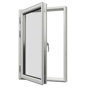 Svenska Fönster Sidohängt Svanenmärkt Aluminiumbeklätt Trä 3-Glas SP Alu 100x180 Hö 703112101850