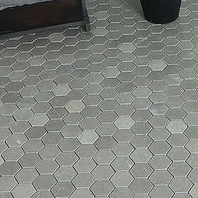 Tenfors Mosaikk Marmor Heagon Stone Grey 5x5 cm Hexagon SM-KS01-HEX