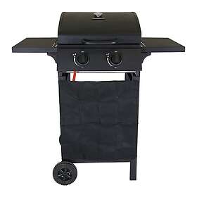 Charles Bentley Deluxe Auto Ignition 2-Burner Compact Gas Barbecue Matte Black