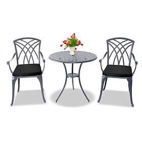 Centurion Supports OSHOWA Garden & Patio Table 2 Large Chairs Cast Aluminium Bis