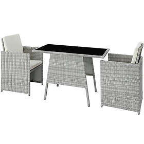 Rattan garden furniture set Lausanne tables and chairs, set, outdoor table chair