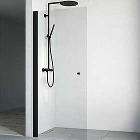 Macro Design Dusjdør Spirit Rett Skvägg 87 Gr Sv Kl DLSTS87GKL