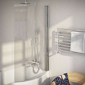 Nordhem Badkarsvägg till Solvik Klarglas Duschvägg Krom Klar 810x1430mm DZBKK80