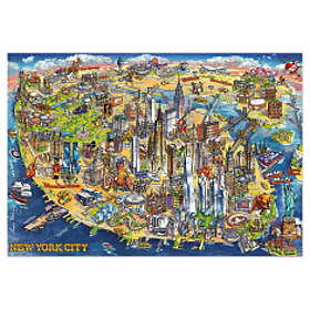 Educa Pussel: New York Map 500 Bitar