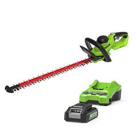 Greenworks 24V 61cm Cordless Brushless Hedge Trimmer (2AH Battery & 2A Charger)