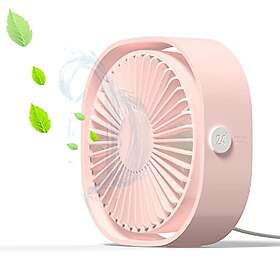 Cube Personal Desk Fan Quiet USB Fan Small Design, Mini Portable Table Fans for 