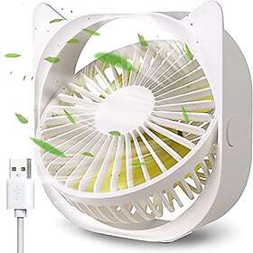 Office ANSTA USB Desk Fan, Portable Mini Desk Fan 3 Speeds 360° Rotation USB Fan