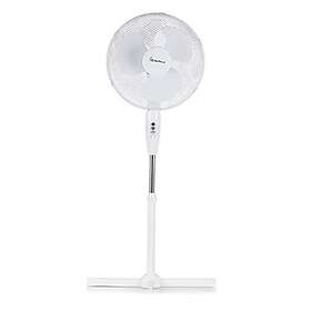 Signature S40011 Portable 16 Inch Oscillating Pedestal Fan with Adjustable Tilt Angle and Height, 3 Plastic Blades, 3 Speed Settings, Carry 
