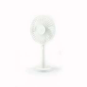 Office QUSHINI Desktop Fan with Rechargeable Battery, Silent Portable Fan 3 Spee