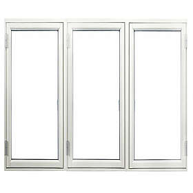 Outline Sidohängt Fönster 3-Glas Aluminium 3-Luft HFSA3 Alu 180x70 Vä/Vä/Hö 18x7
