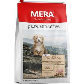 Mera Petfood Pure Sensitive Adult Mini Kalkon & Ris 1kg