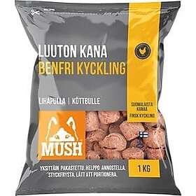 Mush B.A.R.F. Basic Kyckling Benfri Grå 1kg