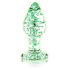 Ouch! Glow in the Dark Glass Butt Plug small