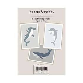 Frank & Poppy Poster Ocean 2 3-pack 13x18cm
