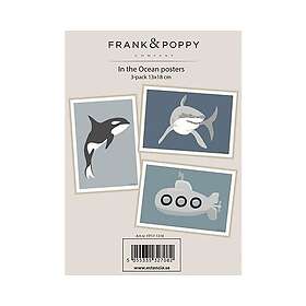 Frank & Poppy Poster Ocean 1 -3 p. 13x18cm