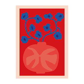 Paper Collective The Red Vase poster 50x70 cm