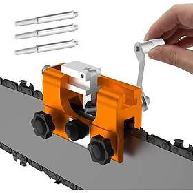 AOUGO Chainsaw Chain Sharpener, Portable Hand Crank Sharpening, Saw Sharpener Tool for All Types of Electric Chainsaws