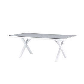 Venture Design Trädgårdsbord Garcia 200 cm Diningtable Alumnium White / Light Gr