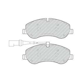 Ferodo Bromsbeläggssats, skivbroms FVR4909