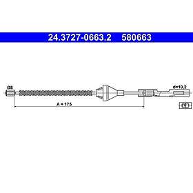 ATE Vajer. parkeringsbroms 24.3727-0663.2